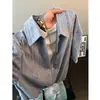 Camisa de verano de manga corta de moda para hombre, jacquard retro japonés ins de ajuste holgado, camisa elegante y fresca de media manga