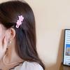 Horquilla de flor de dopamina, lote de un yuan, para niña coreana, con forma de corazón y pico de pato, accesorios para el cabello de verano para mujer