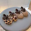 Zapatos Peludos para Niñas Colección Otoño/Invierno 2026, Zapatos de Algodón para Exteriores con Forro de Felpa para Bebés y Niños Pequeños, Mocasines de Princesa con Lazo para Bebé