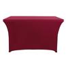 Capa de mesa elástica preta com poá capa de mesa elástica 6FT capa de mesa retangular para banquete capa de mesa com elástico nos pés