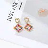 Pendientes de Amazon Transfronterizos de Lujo Ligero de Nicho con Diseño Clásico para Mujer, Joyería de Segunda Mano de Moda, Pendientes Exagerados, Pendientes de Aro Lisos
