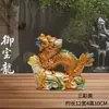 Adornos de Dragón de Cerámica Tang Sancai Decoraciones para el Hogar Artesanías de Dragón del Zodiaco Decoración de Sala de Estar Dragón Azul Regalo de Inauguración