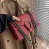 Bolso de Cadena Cruzado de Hombro Único Cuadrado Pequeño de Moda para Mujer 2025 Nuevo Doble Compartimento Solapa Bolso Cuadrado Pequeño Bolso con Patrón de Cocodrilo