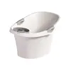Banheira de bebê com sensor de temperatura, com apoios de braço, antiderrapante, pode ser usada sentada, bacia para banho de bebê, doméstica, tamanho grande, versão espessa, balde de banho para crianças