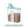 Caja de almacenamiento para detergente en polvo para ropa, recipiente de plástico portátil, detergente para ropa, caja de almacenamiento transparente sellada para baño de gran capacidad, frasco de almacenamiento