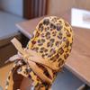 Zapatos de Cuero para Niños 2026 Primavera y Otoño Nuevo Estilo Casual Mocasines con Estampado de Leopardo para Niñas Zapatos Individuales con Cordones al Frente para Niñas Pequeñas Suela Suave