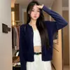 Suéter cardigan de tricô original, macio e aconchegante, para mulheres, novo estilo popular para primavera e outono, top petite retrô americano