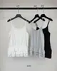 Estilo Versátil Tg: Top Camisole Feminino Leve, Respirável, com Barra de Folha de Lótus, Cobre o Quadril, Emagrecimento, Coleção Primavera 2026 26467
