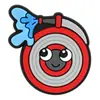 Diapositivas para zapatos de equipo de bomberos de dibujos animados, accesorios para zapatos, decoraciones de zapatos tipo zueco de goma blanda de PVC, zapatos de jardín para niños, hebillas de zapatos DIY, transfronterizo