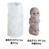 Molde de silicona para velas de aromaterapia con forma de ataúd de calabaza y calavera estéreo de Halloween transfronterizo para hornear pasteles