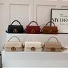 Bolso popular de este año para mujer, textura de lujo ligero, bolso cuadrado pequeño, nuevo bolso de mujer 2025, estilo occidental, bandolera versátil