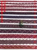 No. 93 Accesorios de Ropa DIY en Borgoña, Café, Gris, Azul Real, Morado, Negro y Blanco Borde de Encaje Elástico, Ancho 5 cm