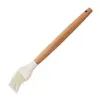 Juego de 12 Utensilios de Cocina de Silicona, Espátula para Cocinar, Cuchara para Sopa, Espátula con Mango de Madera Blanco, Utensilios de Cocina de Silicona