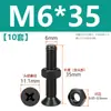 Tornillos de acero inoxidable 304 negros de cabeza avellanada en cruz juego de dos piezas tornillos de máquina de cabeza plana y tuercas M2M3M4M5M6M8