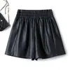 2026 Nuevo Estilo Primavera y Otoño Pantalones de Cuero Elegantes de Pierna Recta para Mujer Moda Versátil Cintura Alta Adelgazantes Algodón Versión Estrecha Pierna Ancha Pantalones Casuales