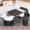 Cama de Terapia para la Cabeza Tailandesa Transfronteriza, Cama para Lavar el Cabello de Salón de Belleza, Calentador de Agua, Cama de Terapia para la Cabeza de Temperatura Constante Integrada con Circulación de Agua para Fumigación