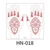 Pegatinas de Tatuaje Temporal Transfronterizas Marrón Henna Encaje Impermeables Mano Dedo Florales Indias Pegatinas de Tatuaje