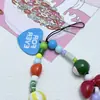 Cadena Súper Popular para Teléfono Móvil Colorida Cadena Colgante de Cuentas Hecha a Mano Dopamina Llavero Lindo de Dibujos Animados Cámara CCD