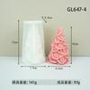 Nuevo Molde de Yeso para Velas Perfumadas con Forma de Flor de Árbol de Navidad Molde para Jabón Casero DIY Molde para Pasteles Productos de Silicona