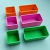 Lancheira de silicone de qualidade alimentar Aquecimento de microondas Lancheira portátil quadrada Recipiente para molho de salada