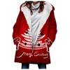 Casaco Color Block Feminino Outono 2023 Mais Vendido no Exterior Wgwe Top Lã Felpuda Estilo Vintage Casaco Trench Grosso