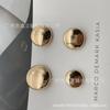 Casaco de Tricô Liga Feltro à Mão Botão de Arco Perfumado Fivela Pequena Metal Costura Vintage Costura à Mão