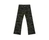 Pantalones Vaqueros Casuales Ef Jeans Estilo Americano Caídos Camuflaje Micro Acampanados Corte Delgado Largo Hasta el Suelo de Mezclilla