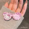 Estudiante niña clip para el pelo de gato kt rosa gafas de amor dulce accesorios para el pelo de cuchara divertida clip lateral clip para flequillo tocado