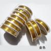 100 m alambre de cobre con retención de color para accesorios de joyería DIY, alambre de cobre para horquilla fija, pétalos de cuentas de vidrio checo