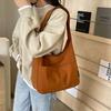Macarrão macarrão macio casual de grande capacidade Bolsa Feminina 2024 Art Mori College Students Class Shoulder Bag Nylon Cloth Tote Bag