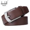 Dandali novo cinto masculino com fivela de pino e borda completa cinto masculino casual com padrão de lichia cinto resistente a arranhões atacado