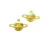 Accesorios de Joyería DIY Estrella Planeta Luna Mang Estrella Accesorios Chapados en Oro Gotas de Pegamento UV Recinto Espacial Colgante de Metal
