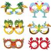 Nuevo Tema de Fiesta de Verano Piña luna Cangrejo Helado Vasos de Papel Fiesta Infantil Accesorios para Fotos