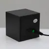 Reloj de Madera LED Multifuncional de Moda, Reloj Despertador Digital Perezoso Cuadrado Negro con Grano de Madera Silencioso Controlado por Voz Inteligente