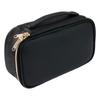 Bolsa de almacenamiento de maquillaje nueva al por mayor transfronteriza personalizada de fábrica, bolsa de aseo de lona a rayas, bolsa de viaje portátil