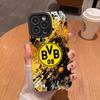 Logo de Equipo de Fútbol es Adecuado para Funda Protectora Apple 17Promax iPhone16 Anticaídas Funda Suave 15 11 14 13