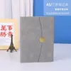 Conjunto de Cadernos A5 Personalizado com Fivela Redonda de Alta Qualidade, Bloco de Notas Dobrável Magnético para Uso Profissional e de Escritório, Portátil
