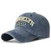 Sombreros Nuevos de Primavera para Hombres Parejas Moda Gorra Versátil Letras Montaña Lavado Gorra de Béisbol para Niños