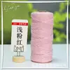 Cuerda de Cuerda de Algodón Hecha a Mano de Colores 2mm 3mm 4mm 5mm Cuerda para Atar Cuerda para Tejer Empaque Cuerda Decorativa para Etiquetas DIY