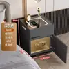 Mesa de cabeceira inteligente com trava de senha integrada, cofre e armazenamento; um carregador e cofre sem fio multifuncional para uso doméstico e no quarto