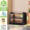 Estante de aço com portas de vidro transparente, armário de exposição, armário à prova de poeira para figuras, armário de armazenamento de metal, estante de aço