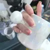 Fresa Leche Portada Rosa Pintado a Mano Francés Nude Degradado Color Sólido Combinación Perfecta Blanco Gama Alta Sencillo Usar Armadura Productos Terminados