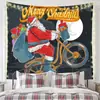 Tapeçaria de Natal Nova Pano de Pendurar Transfronteiriço Pano de Fundo Decorativo Sala de Fundo de Natal Atmosfera de Feriado Pano de Parede Estilo Americano