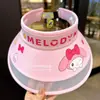 Chapéu de Proteção Solar Infantil para Mulheres no Verão, Top Vazio, Anti-UV, Chapéu de Sol para Bebê, Chapéu de Sol Respirável Infantil com Desenho, Estilo Feminino