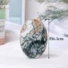 Ágata de Hierba de Agua Cristal Natural Piedra de Compresa Caliente Cristal Piedra en Bruto Terapia de Juego Salud Yoga Masaje Piedra de Aceite Esencial Venta al por Mayor