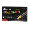 Tiza Líquida de Colores Set Grande de Colores Pluma de Pintar para Pizarra de Luz de Vidrio LED Tiza Borrable Bolígrafo Fluorescente Creativo para Bricolaje