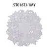Shengte PVC Bronzeamento Placemat Patenteado Maple Leaf Series Table Mat Doméstico Anti-escaldante Redondo À Prova D'Água Ocidental Placemat Decoração