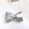 Moda Coreana Cuero Brillante Algodón Lazo Accesorios DIY Lazo Crema Accesorios para el Cabello Ropa Calzado Accesorios
