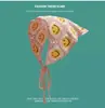 Bufanda triangular de punto retro francesa hecha a mano para chica, estilo artístico, dulce y bonito, para viaje, banda para el pelo femenina, a la moda