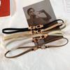 Cinto Elástico Fino Estilo Novo Francês Simples Versátil Decorativo Saia Suéter Cinto Fino Fivela Feminina Cinto Pequeno
